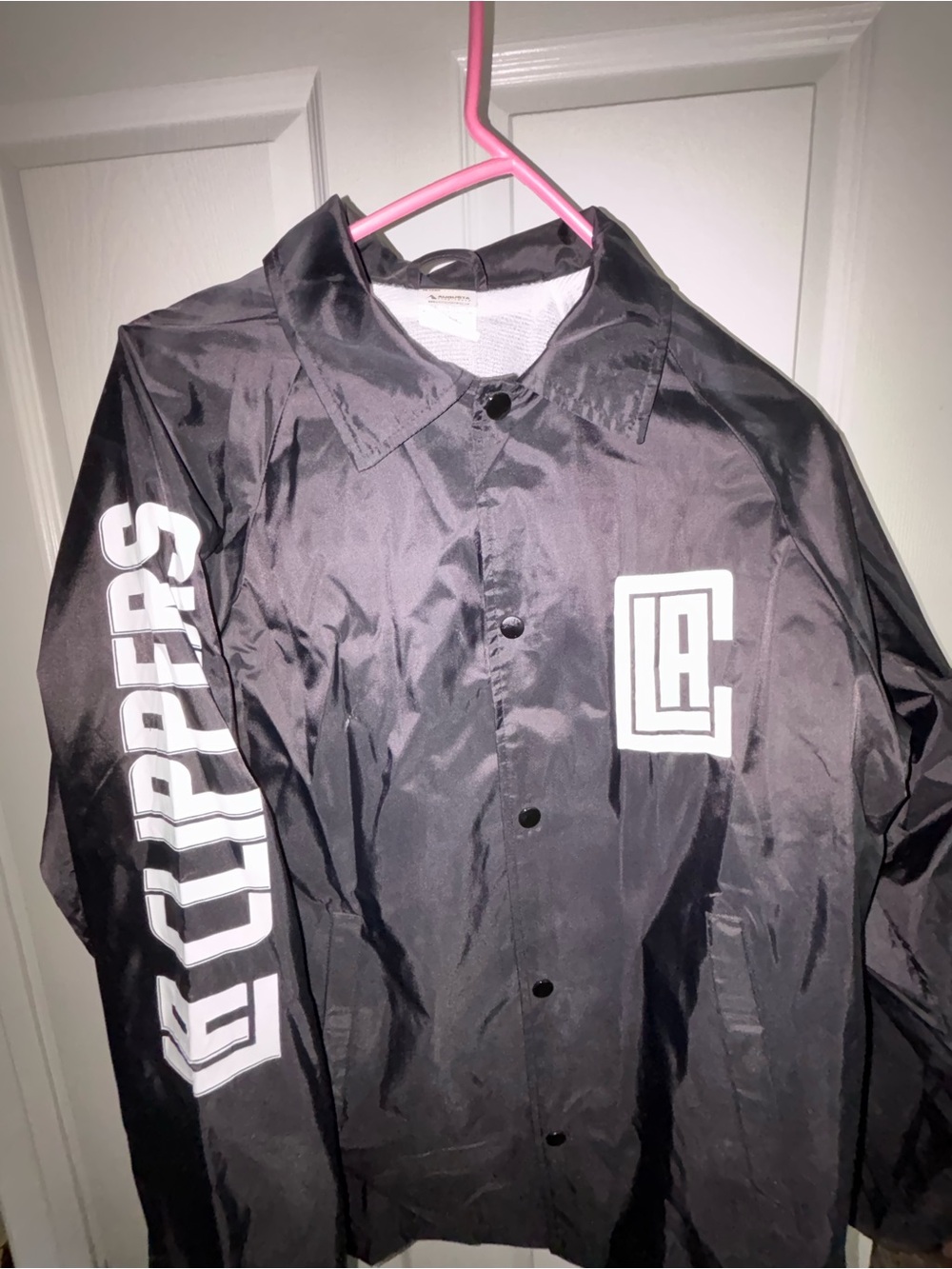 LA Clippers Black Coach-Style Jacket